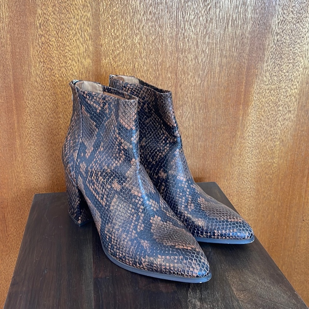 Steve Madden Snake Print Bootie - image 1